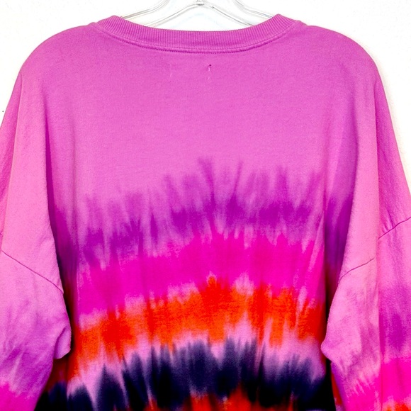 Lovers + Friends Revolve Lovers Bowery Oversized Sweatshirt Tie Dye Large - Picture 8 of 11